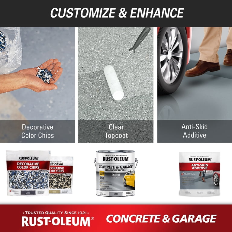Rust-Oleum Concrete & Garage Topcoat, Clear 1-Gallon photo 7