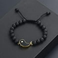 thumbnail image 5 of Yin Yang Ideal Gift Lava Rock Cremation Bracelet for Ashes Yin Yang Adjustable Cord Bracelet for Best Relationship Urn Bracelet, 5 of 6