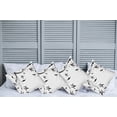 thumbnail image 2 of Ambesonne Dragonfly Throw Pillow Cover 4 Pack, Damask Curl Leaves, 24", Pale Grey Black White, 2 of 7