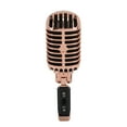 thumbnail image 1 of Microphone Vocal Dynamique Rétro Classique, Micro Cardioïde Unidirectionnel Style Vintage Auto-Tenant, Microphone Vocal Dynamique pour Enregistrement Studio pour KTV, 1 of 7