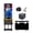 black booth-fullset, variant on VANYA Magic Mirror Photo Booth 21.5inch Touch Screen Portable Selfie Machine Built-in Mini PC for Weddings(Without camera and printer)