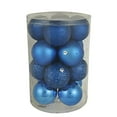 thumbnail image 2 of Vickerman N590602 2.4 in. Blue 4 Finish Ornament Asst 24-Box, 2 of 3