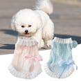 thumbnail image 2 of Pet Skirt with Lace Edge - Adorable Reusable Close-fitting - Breathable Bowknot Decor - Summer Kitty Clothes for Outdoor Fun, 2 of 8