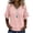 Pink, variant on Womens Boho V Neck Blouse Solid Fringe Trim Short Ruffle Sleeve Loose Fit Textured Woven Tunic Tops Lightweight Breathable Casual Bohemian Style Pullover Shirts for Spring Summer Wear