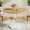 Natural Oak, variant on Pikvki 42" Round Dining Table with Seorage Shelf, 3 Tier Circle Kitchen Table for Dining Room, Black