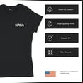 thumbnail image 6 of NASA Worm Logo Crest T-Shirt Astronaut Space Mars Souvenir Emblem Women's Tee, 6 of 7