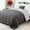 Dark grey/French Grey, variant on CGK Linens Premium Down Alternative Comforter - Queen Size All-Season Fluffy & Cozy Duvet Insert, Navy Blue