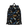 thumbnail image 7 of Easygd Space Rocket Canvas Backpack: Stylish, Lightweight, and Versatile with Large Capacity and Adjustable Straps –, 7 of 7