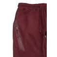 thumbnail image 3 of Pink Dolphin Men's Wave Activewear Jogger Sweatpants (Medium, Burgundy/White), 3 of 3
