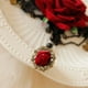 thumbnail image 3 of Pulsera Retro de lujo con borla de rosa roja para Halloween, pulsera Universal, pulsera encantadora, brazalete elegante con flor rosa, 3 of 6