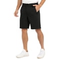 thumbnail image 2 of Domuza Mens Golf Shorts Classic-Fit Casual Comfort Shorts 2026 New Trendy Lightweight Dressy Travel Shorts with Pockets Black 3XL, 2 of 4