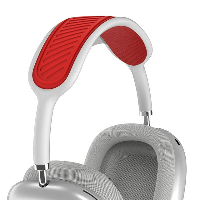 Coussinets de Rechange en Mousse à Mémoire de Forme et Tissu en Maille pour Écouteurs Apple AirPods Max (Rouge)