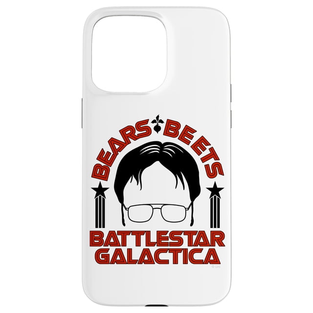 Funda de teléfono The Office Bears Beets Dwight Silhouette para iPhone 15 Pro Max