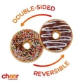 thumbnail image 2 of Cheer Collection Reversible Plush Donut Throw Pillow, 2 of 5
