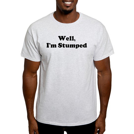 CafePress - Im Stumped T Shirt - Men's Classic Cotton T-Shirts