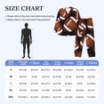 thumbnail image 4 of Honeii Brown Football On Black Pattern Mens Pajamas Set,2pcs Men's Lounge Long Sleeve Sleep Shirt and Pajama Bottoms Sleepwear Set,Mens Pjs Sets-Medium, 4 of 7