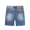 thumbnail image 3 of KIDSCOOL SPACE Baby Girls Boys Jeans Shorts,Ripped Fake Patched Design Cute Summer Denim Pants,Blue,12-18 Months, 3 of 5