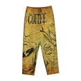 thumbnail image 4 of Junzan Coffee Vintage Women'S Pajama Pants Drawstring Comfy Sleep Bottoms With Pockets, 4 of 9