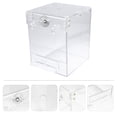 thumbnail image 1 of SHOWERORO 1Pack Hanging Bird Bath Tub Acrylic Transparent Bath Bowl for Birds, 1 of 8