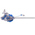 thumbnail image 3 of Vintage Acrílico Flor Hair Stick Pin Chino Japonés jinwen Mujeres Accesorio para el cabello Azul Palillo del pelo, 3 of 6