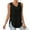 Black, variant on OSOLU Solid Color Women Tank Tops V-Neck Eyelet Embroidery Casaul Sleeveless Shirts Holiday Dailywear