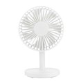 thumbnail image 1 of Ventilador de refrigeración personal de escritorio USB, funcionamiento silencioso para decoración de hogar y oficina, color blanco, 1 of 8