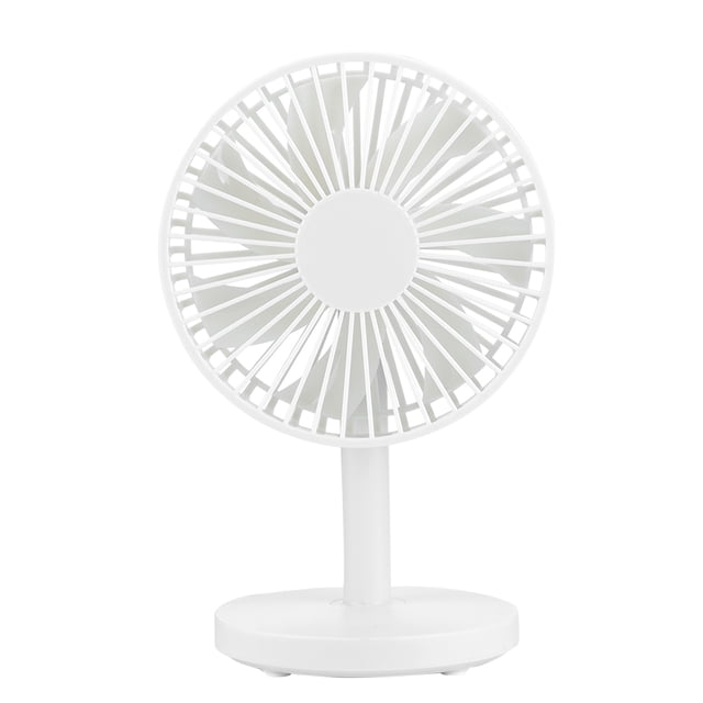 Ventilador de refrigeración personal de escritorio USB, funcionamiento silencioso para decoración de hogar y oficina, color blanco