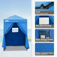 thumbnail image 6 of EAGLE PEAK Flex Ultra Compact 5x5 Pop-up Changing Room Canopy, Portable Privacy Cabana for Pool, Fashion Photoshoots, or Camping (Light Blue), 6 of 9
