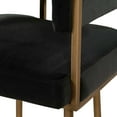 thumbnail image 4 of TOV Furniture Astrid Grey Velvet Counter Stool with Antique Brass Frame, 4 of 9