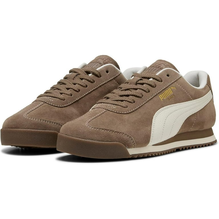 PUMA★ROMA SUEDE★兼用★TOTALLY TAUPE-WARM WHITE Men's Puma Roma Suede Totally Taupe-Warm White (398635 07
