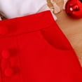 thumbnail image 4 of VNKIDY Toddler Girl Christmas Outfits Sets Baby Girl Crewneck Sweatshirt Tutu Skirts Sets Cute Little Girl Clothes Sets Comfort, 4 of 6