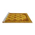 thumbnail image 2 of Ahgly Company Machine Washable Indoor Rectangle Abstract Yellow Modern Area Rugs, 2' x 4', 2 of 4