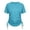 Sky Blue, variant on WAYUTE T Shirts for Women Short Sleeve Rash Guard Round Neck Side Drawstring Ruched Swim Shirt Sun Protection Sporty Top Solid Color Tshirt Casual Outdoor,Mint Green,XL