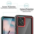 thumbnail image 5 of TJS for Motorola Moto G Power 2023 Phone Case, with Tempered Glass Screen Protector, Dual Layer Shockproof Rugged Hybrid Drop Protector Cover for Moto G Power 2023 (Black), 5 of 6