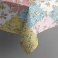 thumbnail image 5 of Pioneer Flower Floral Print Pattern Square Tablecloth, Waterproof Wipeable Spillproof Washable Table Cover for Home Kitchen Party Decor, 42"x42", 5 of 6