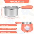 thumbnail image 3 of HLONK Chocolate Melting Pot 250ml Electric Chocolate Melter 2-Speed Adjustable Temperature Chocolate Tempering Machine Easy Use Chocolate Melter Pots Practical Cheese Melting Pot Melting, 3 of 11