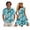 Blue Plumeria Starfish, variant on Polynesian Matching Hawaiian Outfits for Family Washable Couple Matching Outfits Men’s Hawaiian Shirt Lightweight Fit for Honeymoon Trip Fashionable