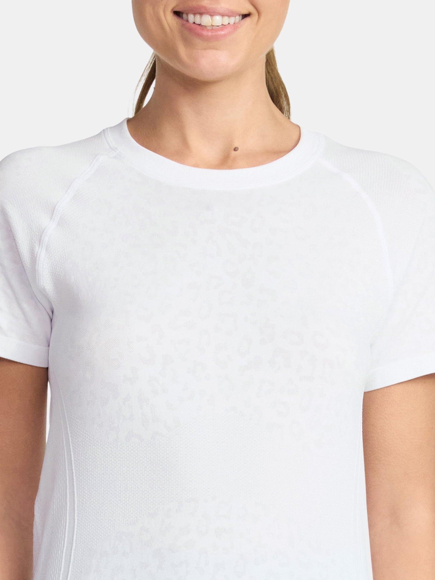 Avia Women's Seamless Tee with Short Sleeves, Sizes XS-XXXL