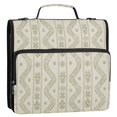 thumbnail image 5 of FORMRS Zipper Binder with Shoulder Strap 2-inch Ring 500 Sheet Capacity File Bag, Green Floral Stripe Pattern, 5 of 5