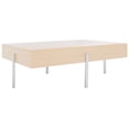 thumbnail image 4 of SAFAVIEH Jaxith Contemporary Coffee Table, Natural/Silver (47.2 in. W x 29.9 in. D x 16.1 in. H), 4 of 9