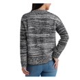 thumbnail image 2 of Lucky Brand Womens Marled Crewneck Pullover Sweater Black-Ivory M, 2 of 2