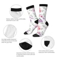 thumbnail image 3 of Xecao Rose Flower B Pattern Sport Socks for Women and Men Crew Socks Sporty Calf Socks Casual Socks, 3 of 6