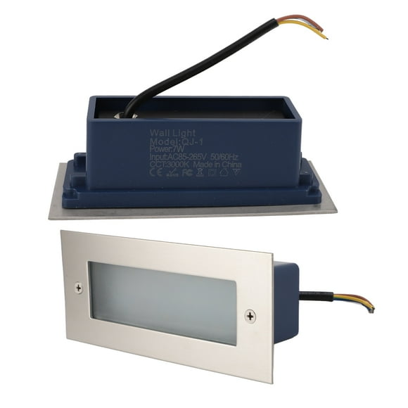 LED Step Light, Erosion Aluminum Alloy Shell Stair Wall Light 85-265V IP65 Waterproof for Basements
