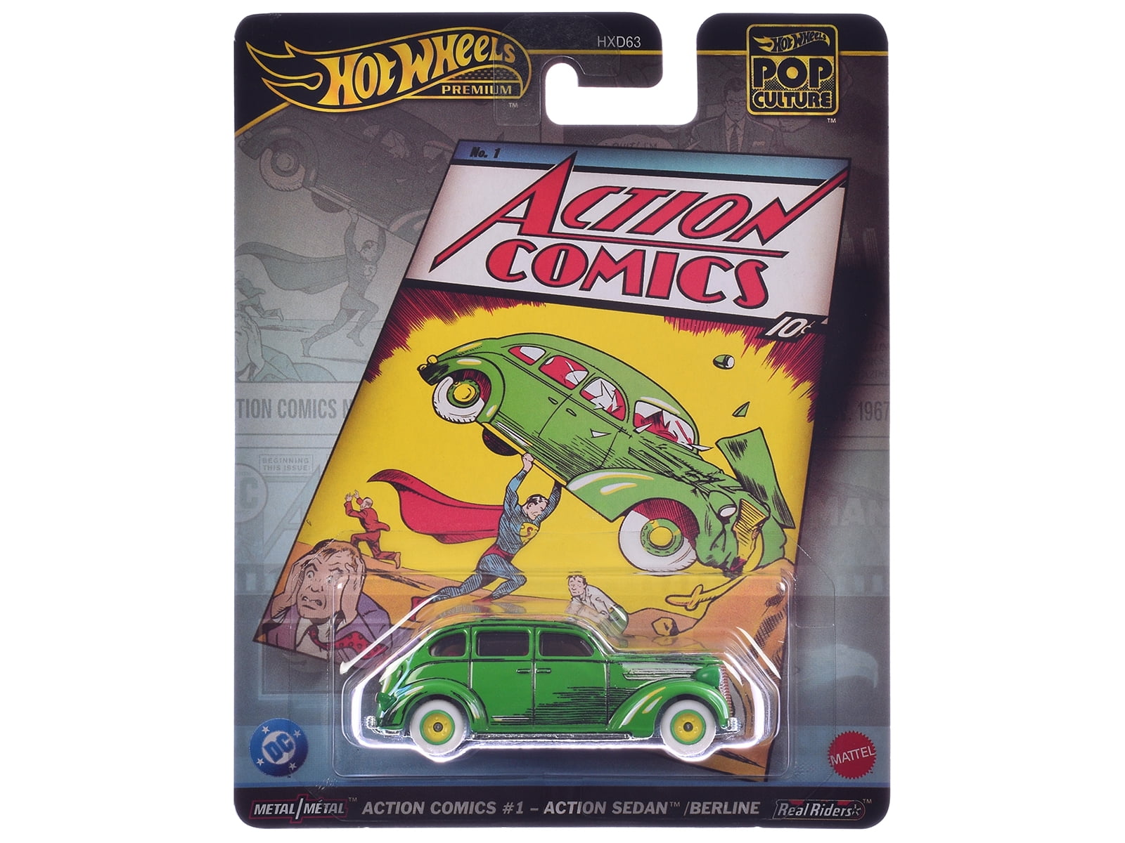 Pop Culture 2025 5 piece Set L "Premium Series" Diecast Model Cars by Hot Wheels