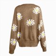 thumbnail image 4 of Towmus Cardigan Sweater for Women Floral Print Loose Casual Button Down Open Front Knit Cardigans Ladies Sweaters, 4 of 4