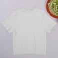 thumbnail image 5 of YUGYXL Womens Short Sleeve T Shirts Buttery Soft Summer Crop Tops Slim Fit Y2k Basic Tees for Workout White Top M, 5 of 6