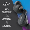 Grind InEar Wireless Earbuds, 40 Hr Battery, SkulliQ, Alexa Enabled