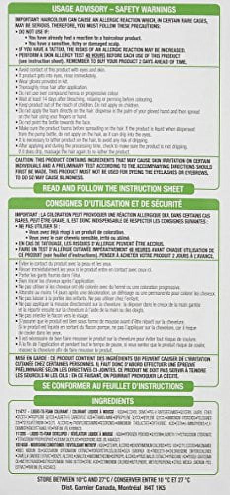 Garnier Nutrisse Nourishing Color Foam 4 Dark Brown One Application