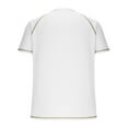 thumbnail image 6 of Summer Shirts for Men Plus Size Mens Casual Loose Solid Color Crew Neck Short Sleeve Tops Henley Neck Sport Lougnewear for Mens S-3XL, 6 of 9