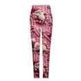 thumbnail image 4 of Xihbxyly Leggings for Women Fashion Christmas Print Slim Boots Trousers High Waisted Workout Pants Fleece Lined Leggings Soft Clouds Fuzzy Legging Tights, 4 of 5